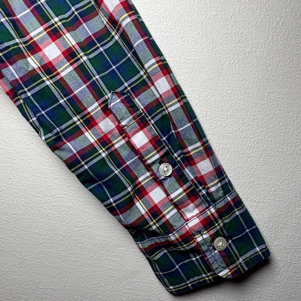 Ralph Lauren Boys Plaid Button up Natural Stretch Shirt Size XL (18-20)